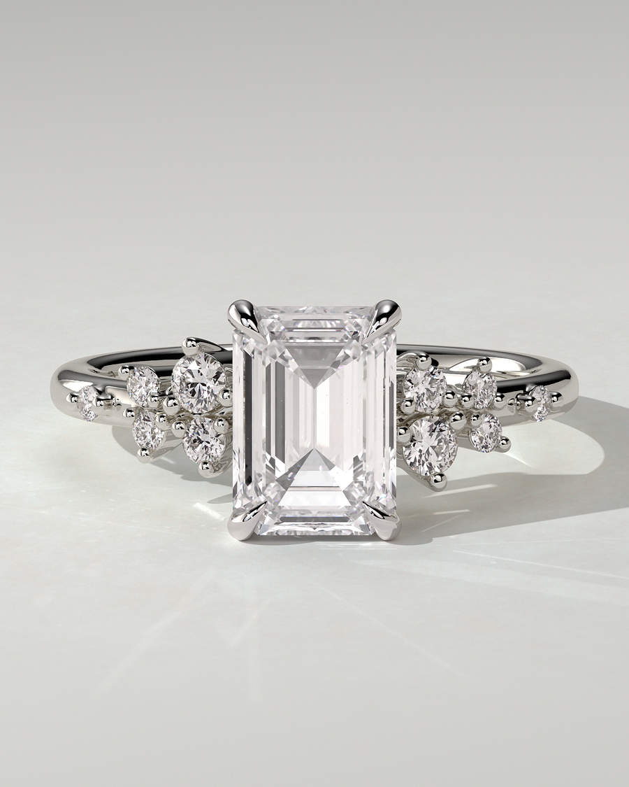 Nellie Solitaire Emerald Ring