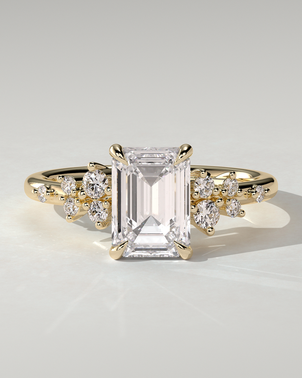 Nellie Solitaire Emerald Ring