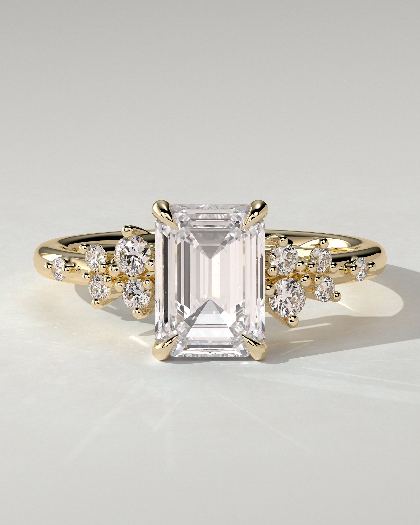 Nellie Solitaire Emerald Ring