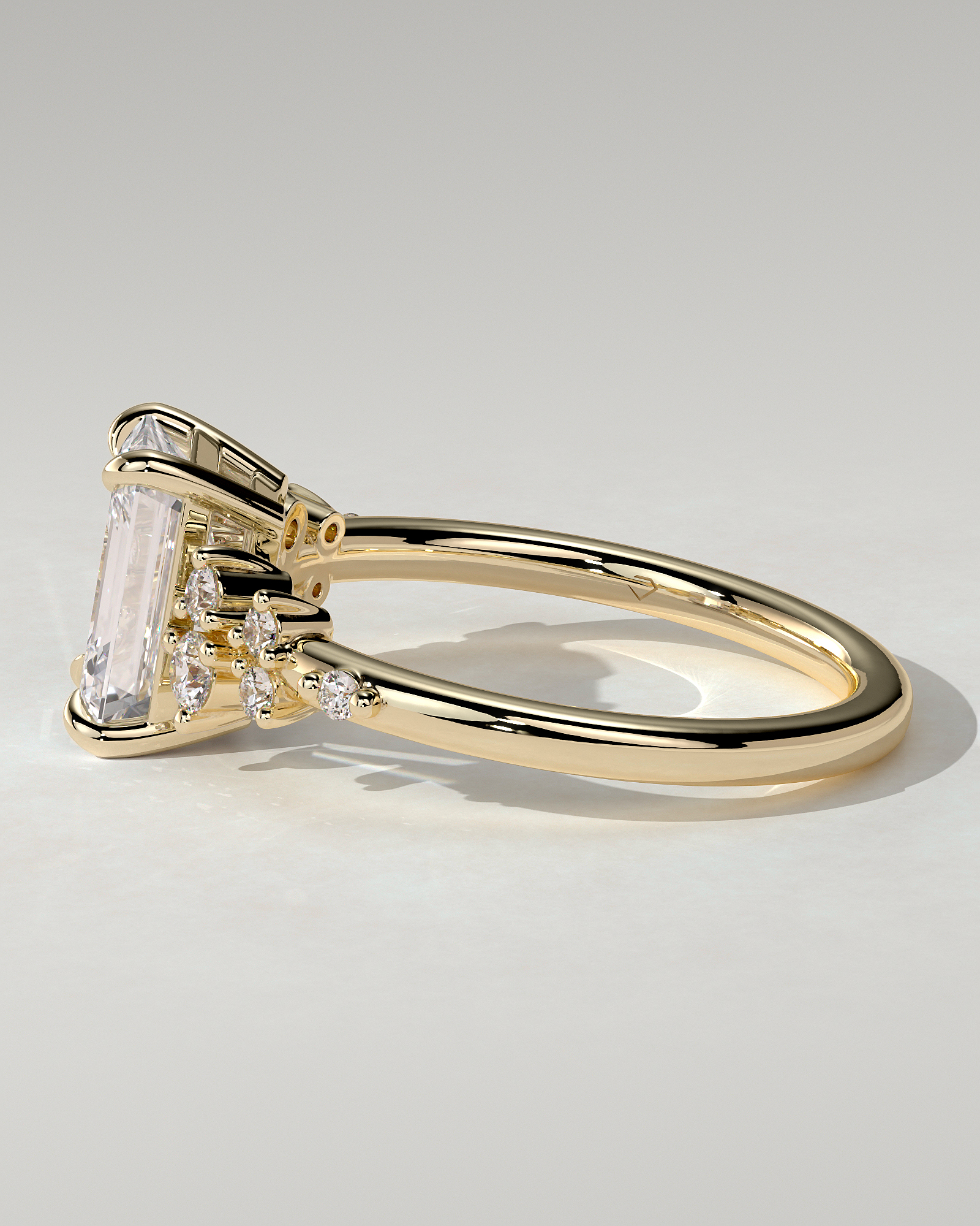 Nellie Solitaire Emerald Ring