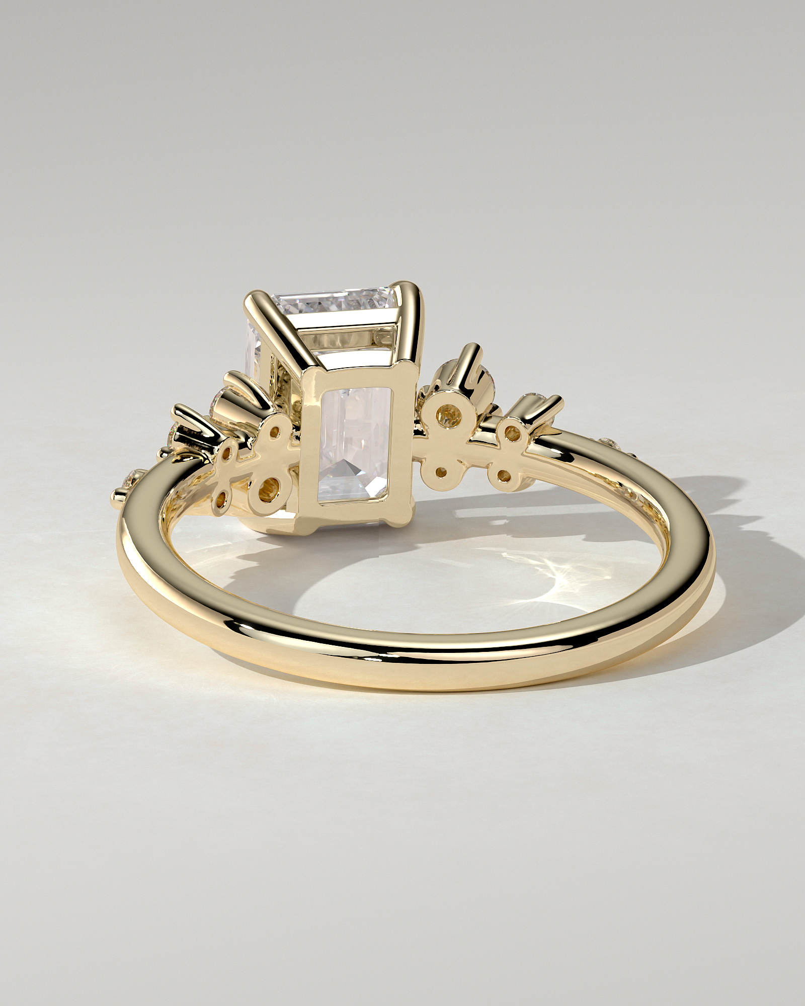 Nellie Solitaire Emerald Ring