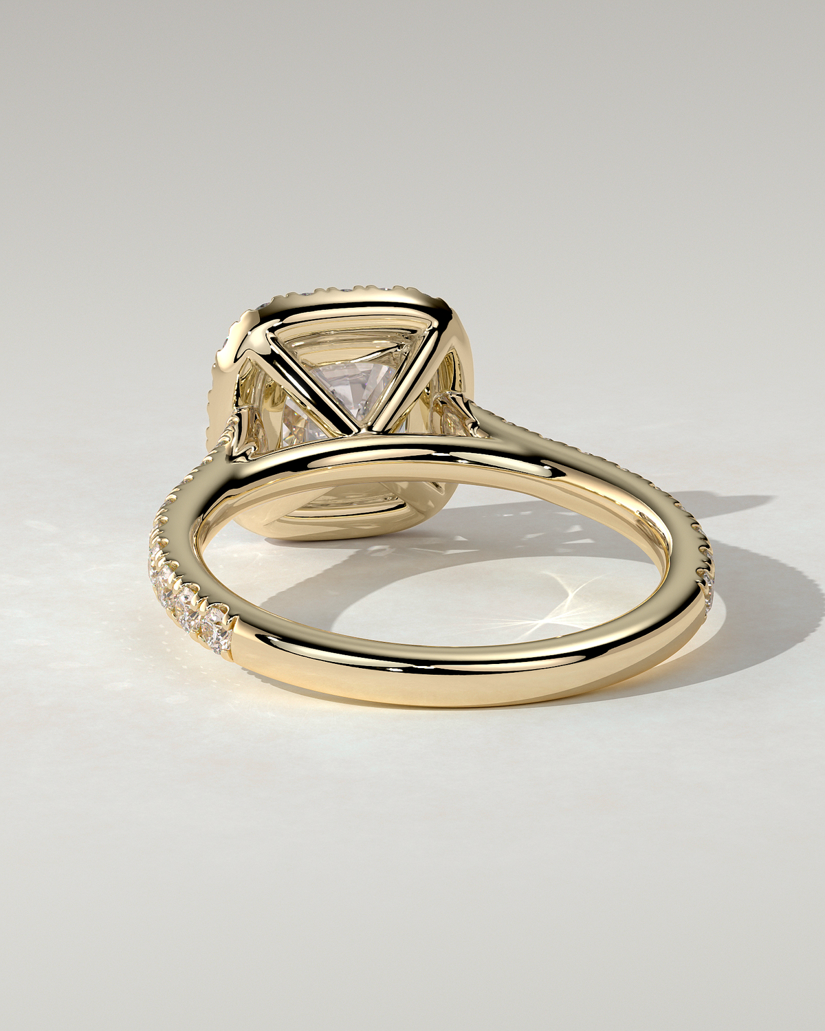 Nicole Halo Cushion Ring