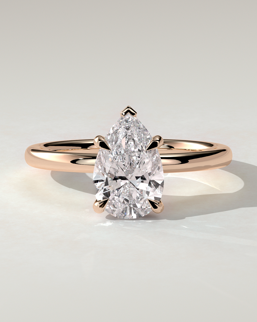 Nienna Solitaire Pear Ring