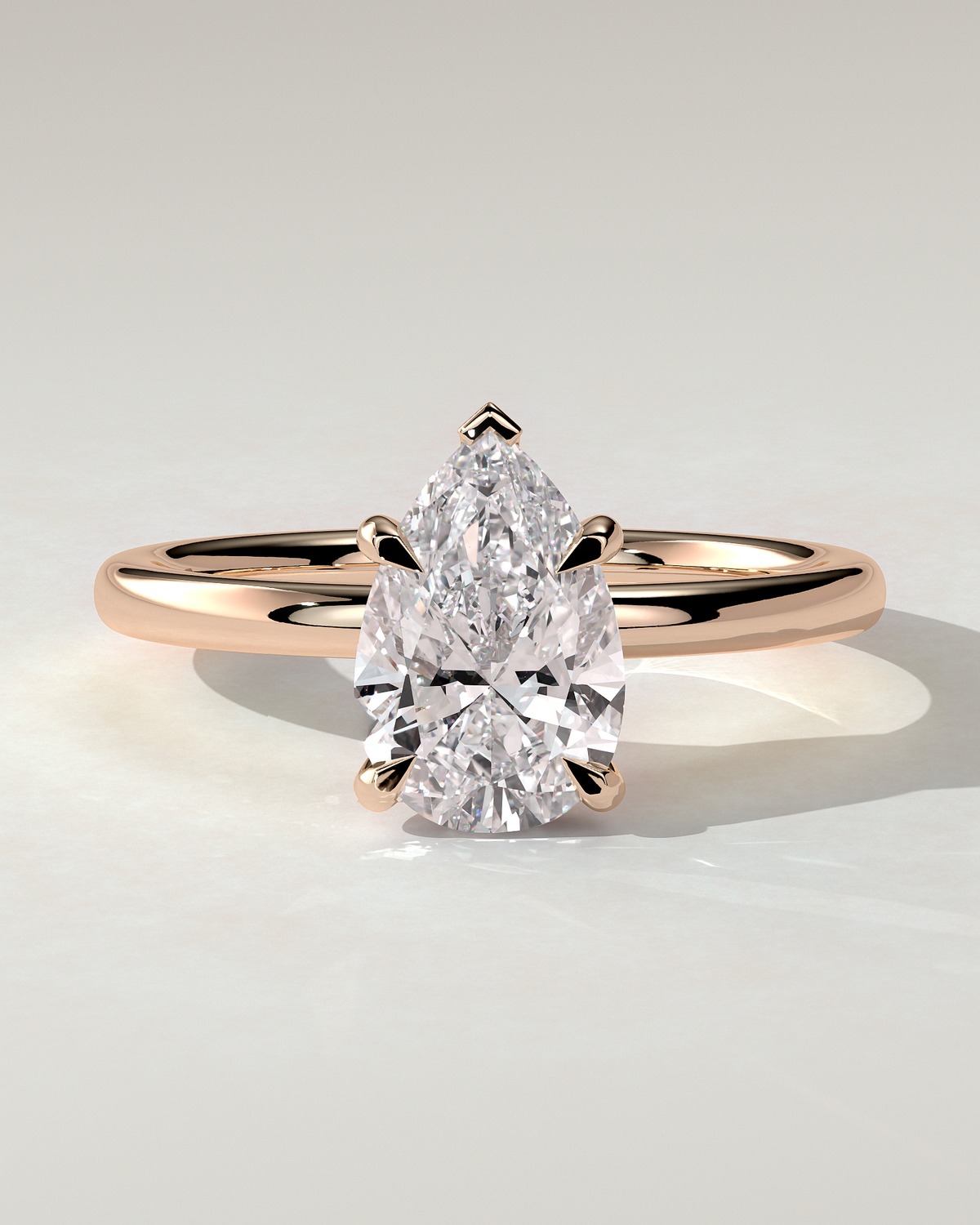 Nienna Solitaire Pear Ring