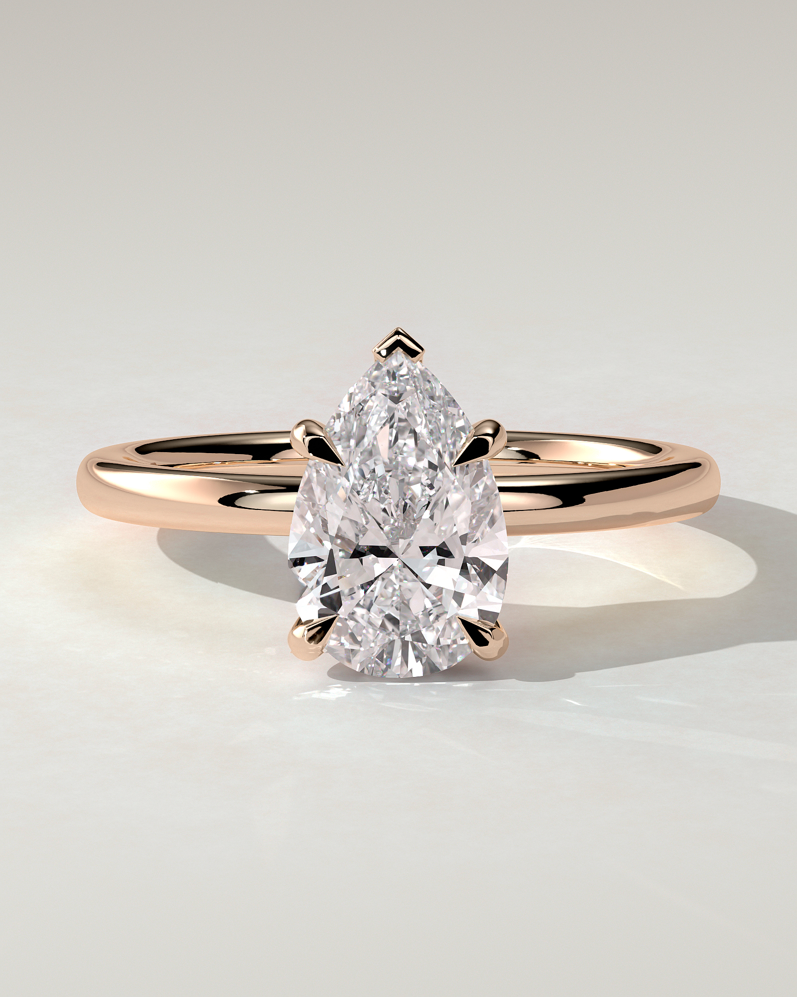 Nienna Solitaire Pear Ring