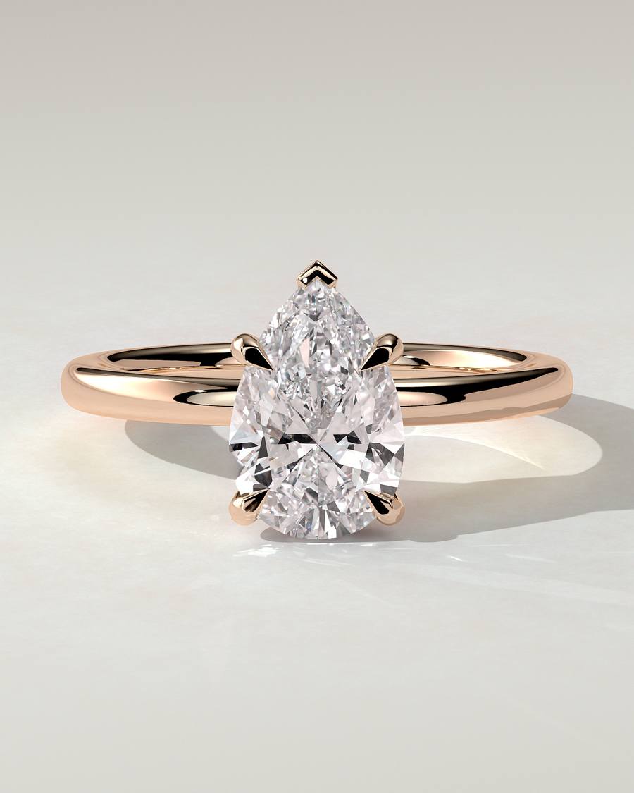 Nienna Solitaire Pear Ring