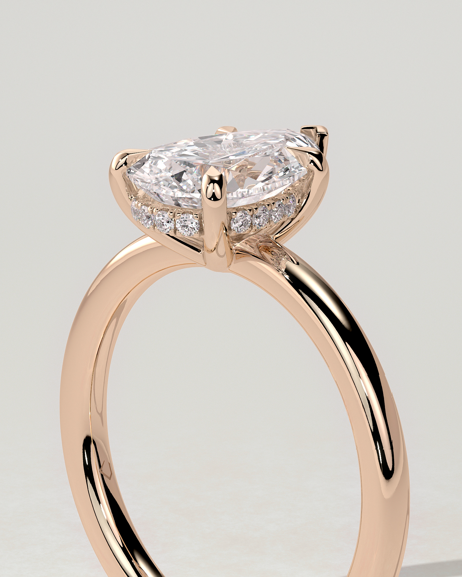 Nienna Solitaire Pear Ring
