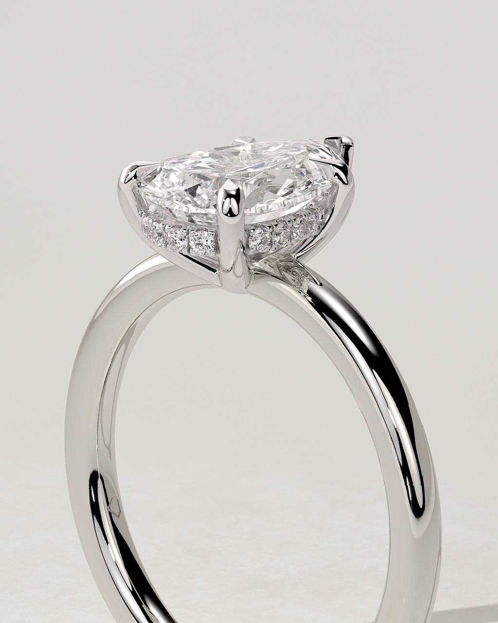 Nienna Solitaire Pear Ring