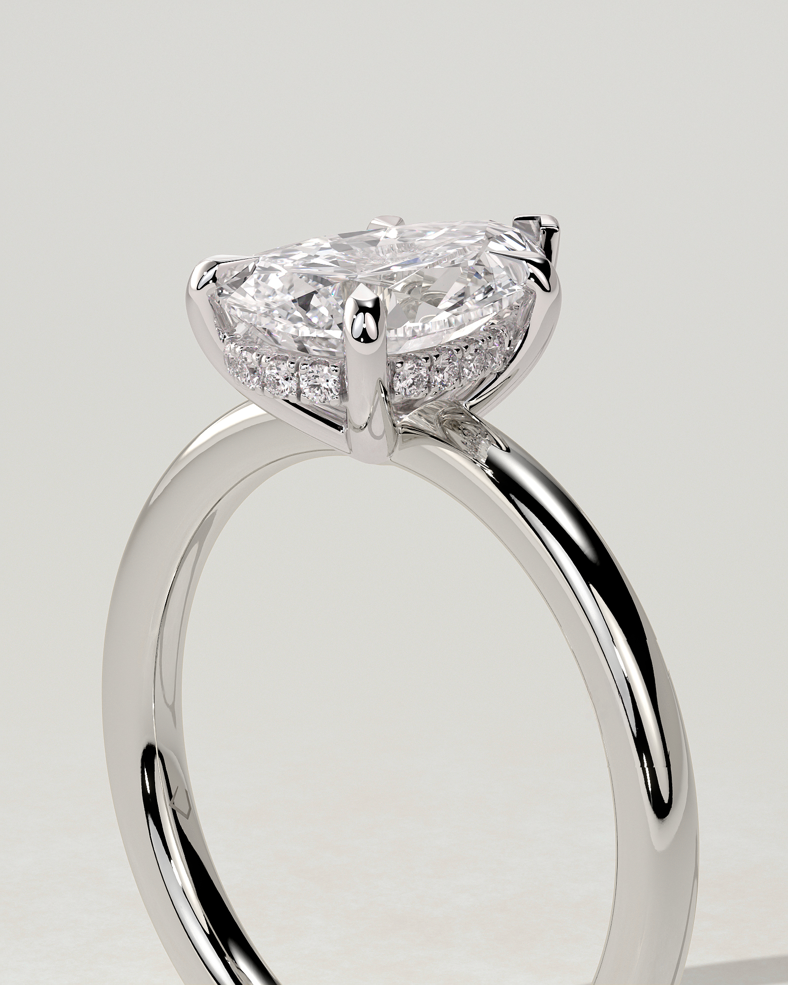 Nienna Solitaire Pear Ring