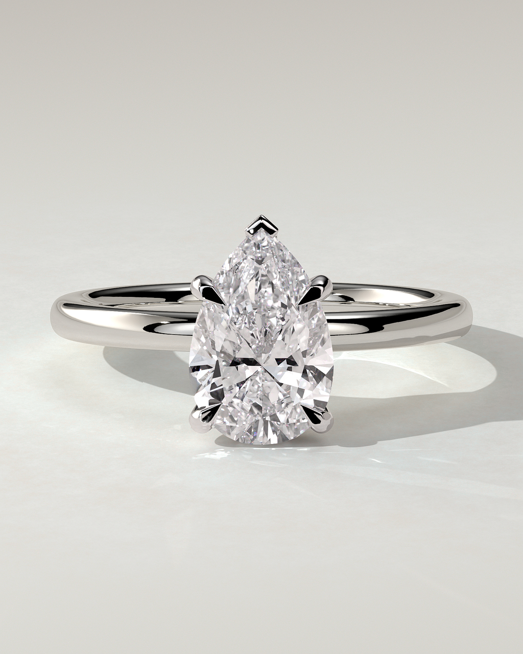 Nienna Solitaire Pear Ring
