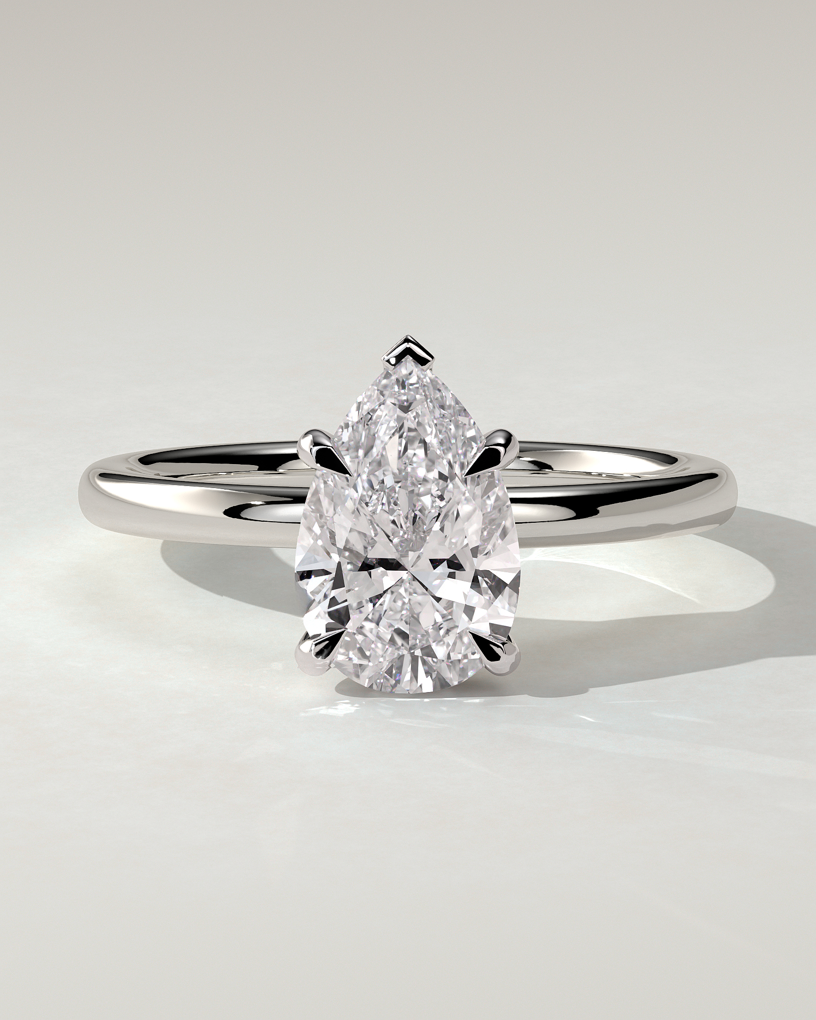 Nienna Solitaire Pear Ring