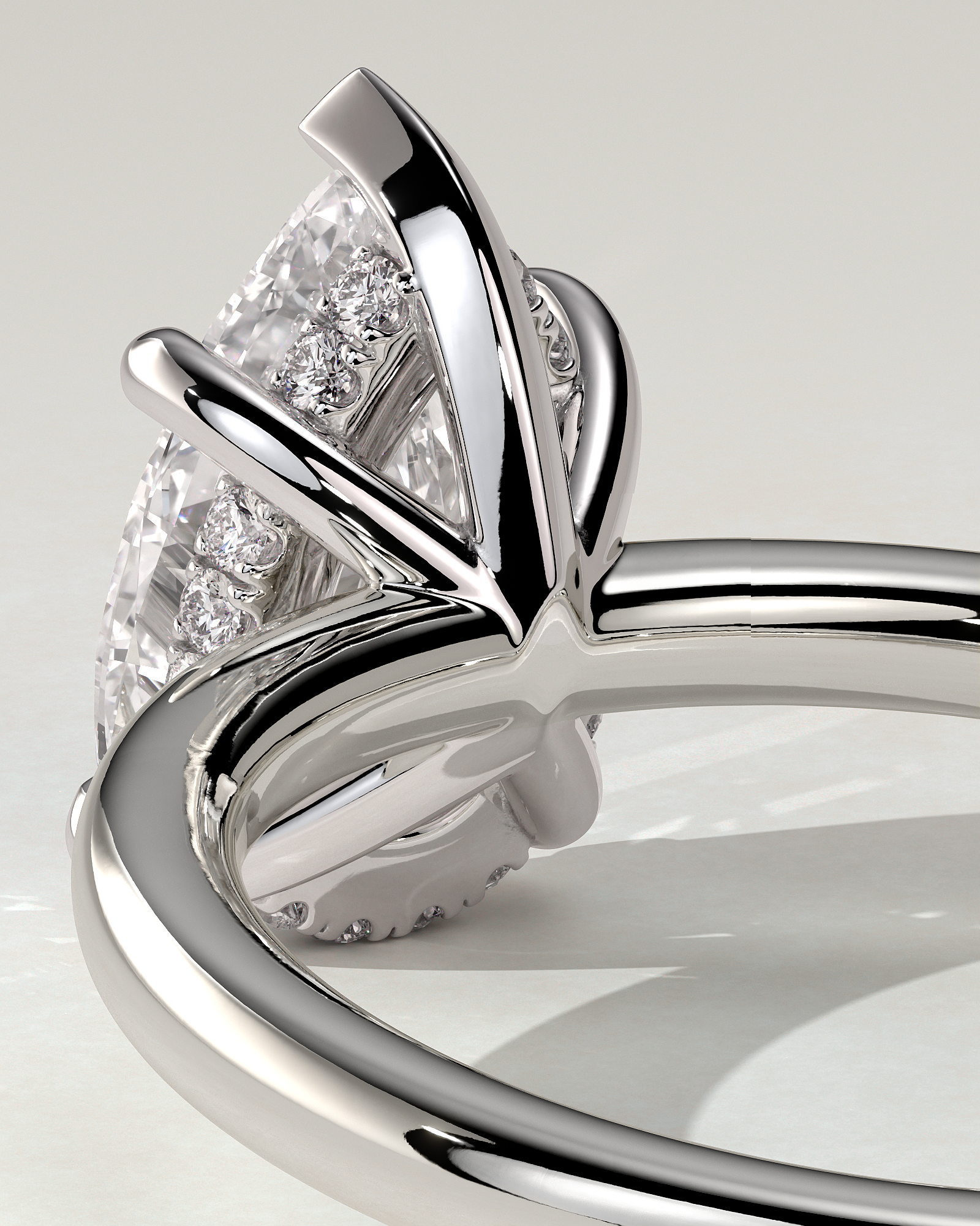 Nienna Solitaire Pear Ring