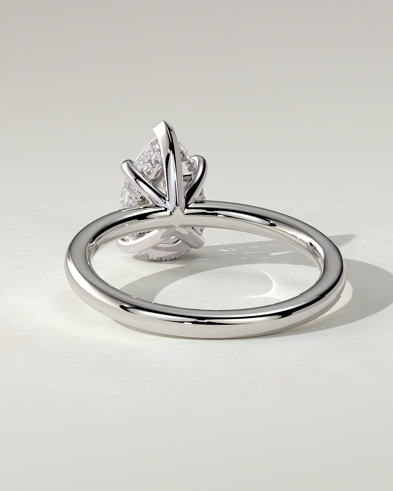 Nienna Solitaire Pear Ring