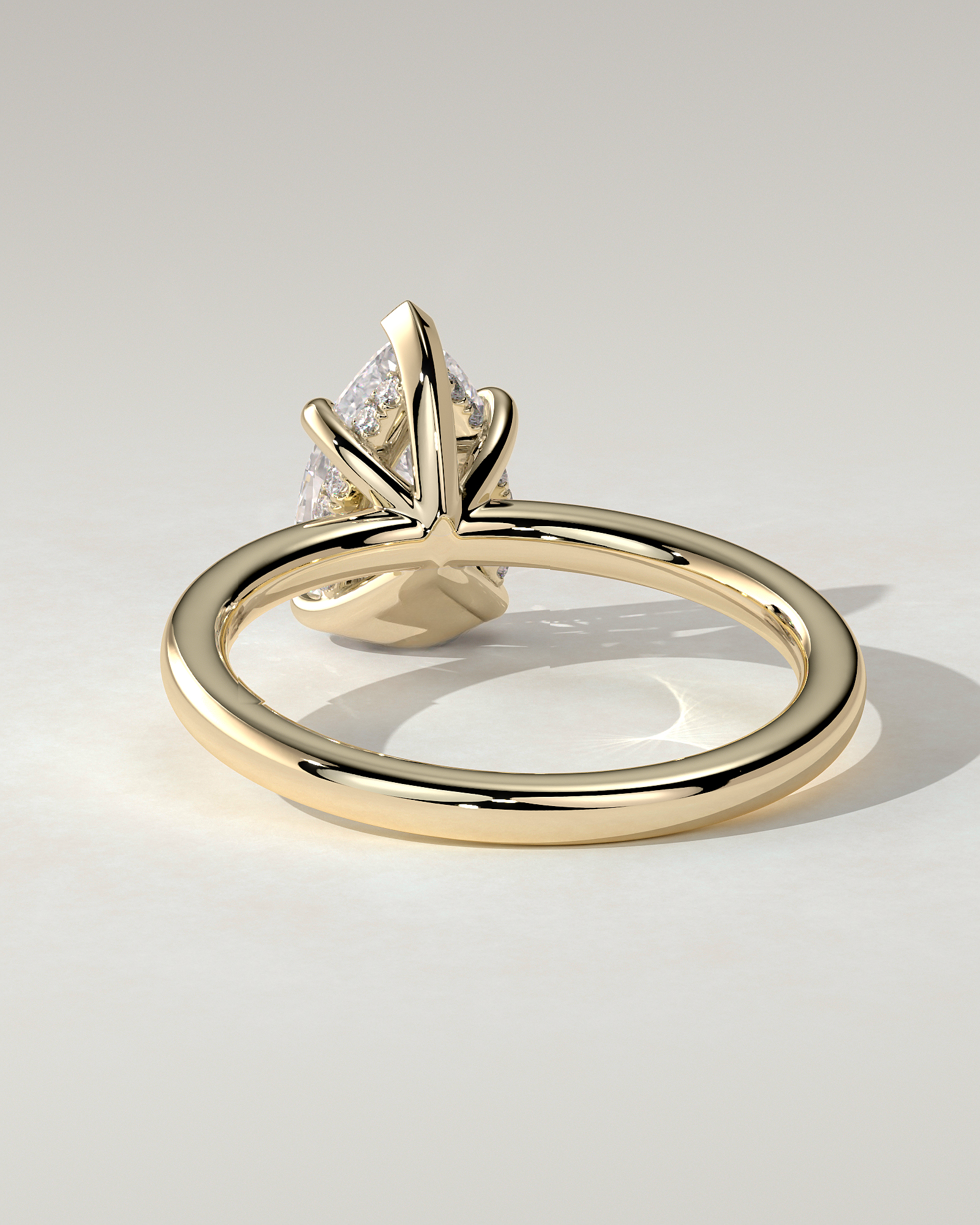 Nienna Solitaire Pear Ring