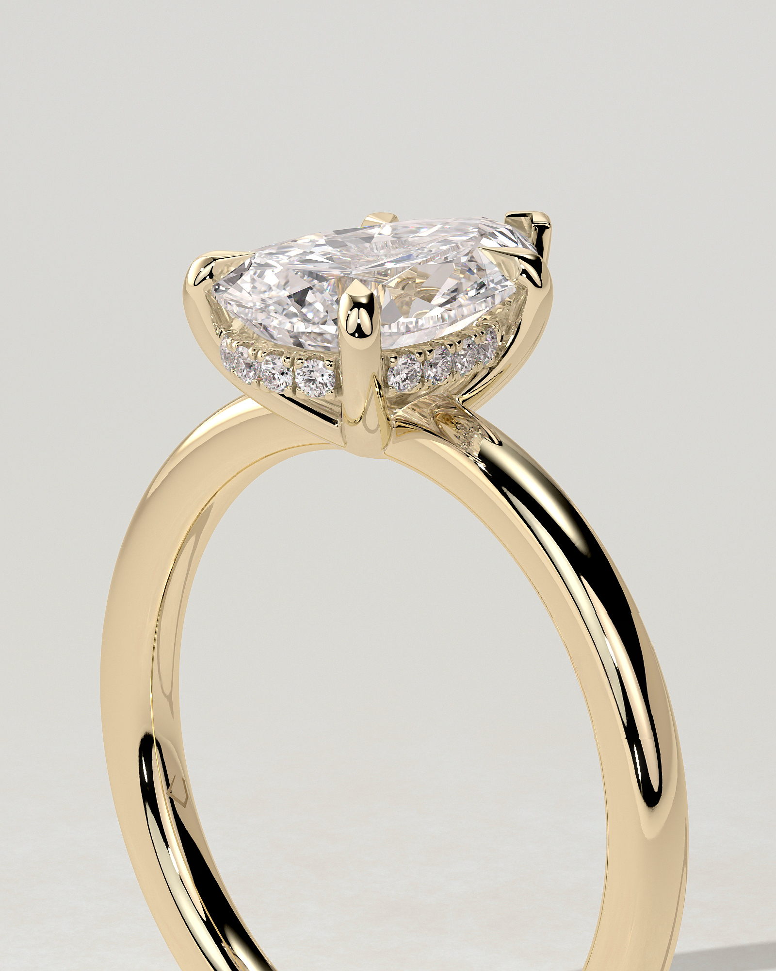 Nienna Solitaire Pear Ring