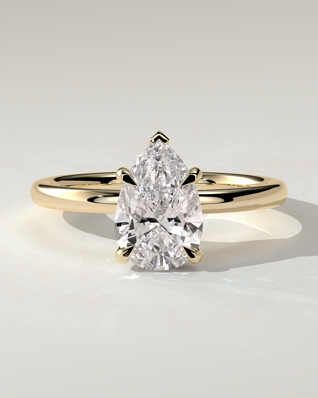 Nienna Solitaire Pear Ring