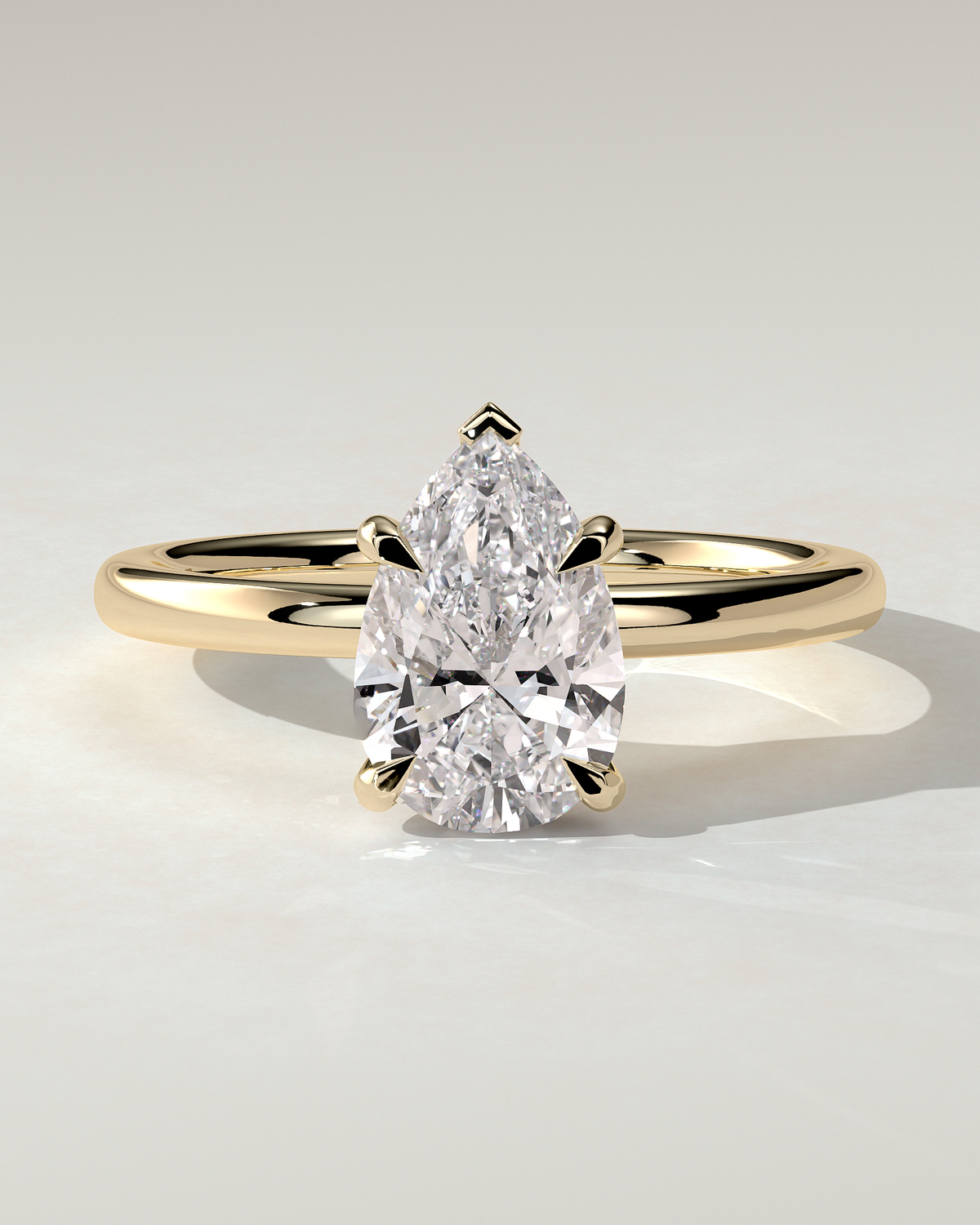 Nienna Solitaire Pear Ring