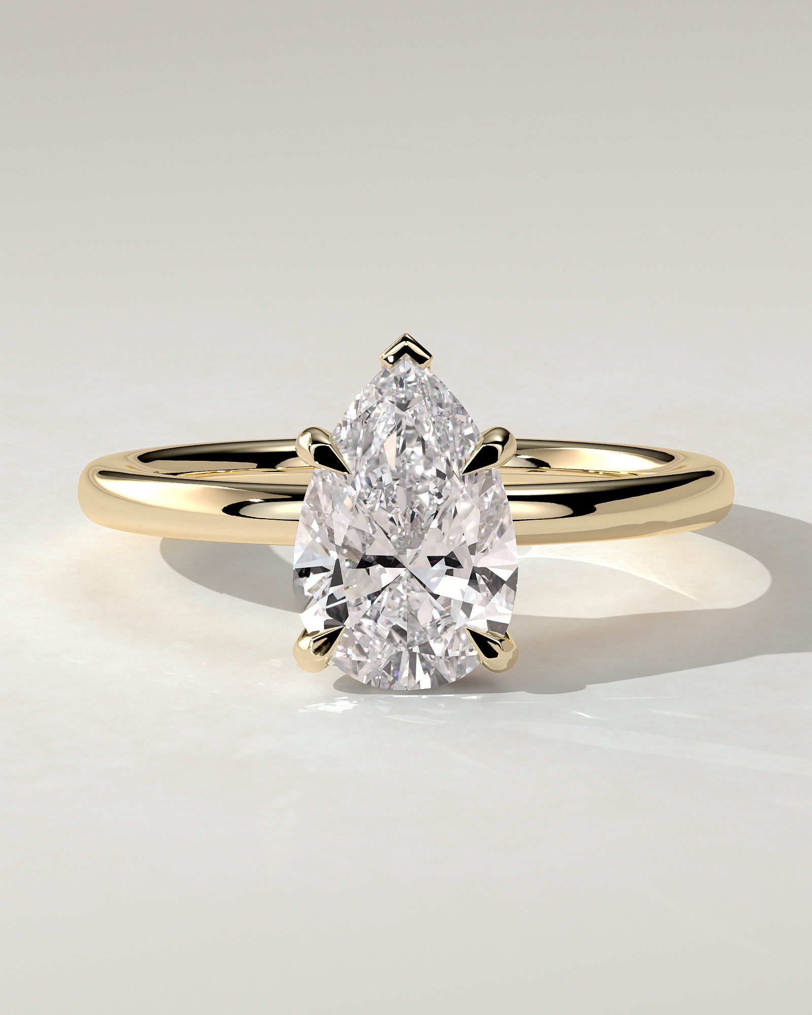 Nienna Solitaire Pear Ring