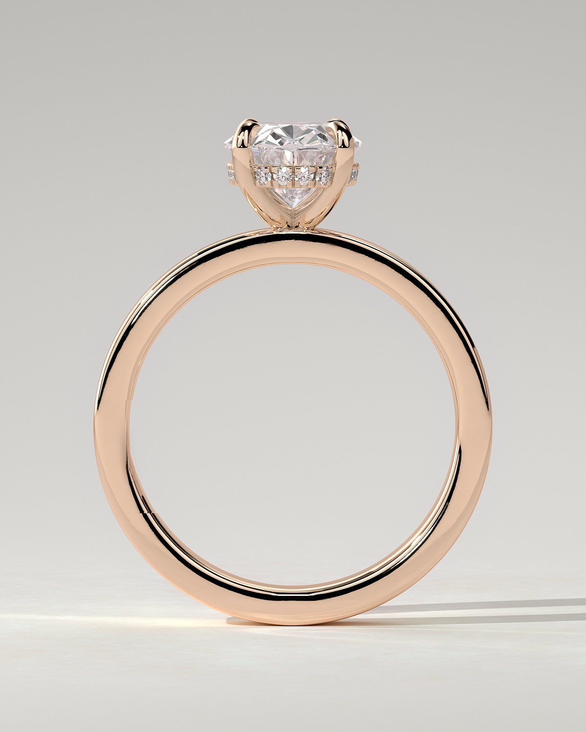 Nikita Solitaire Oval Ring