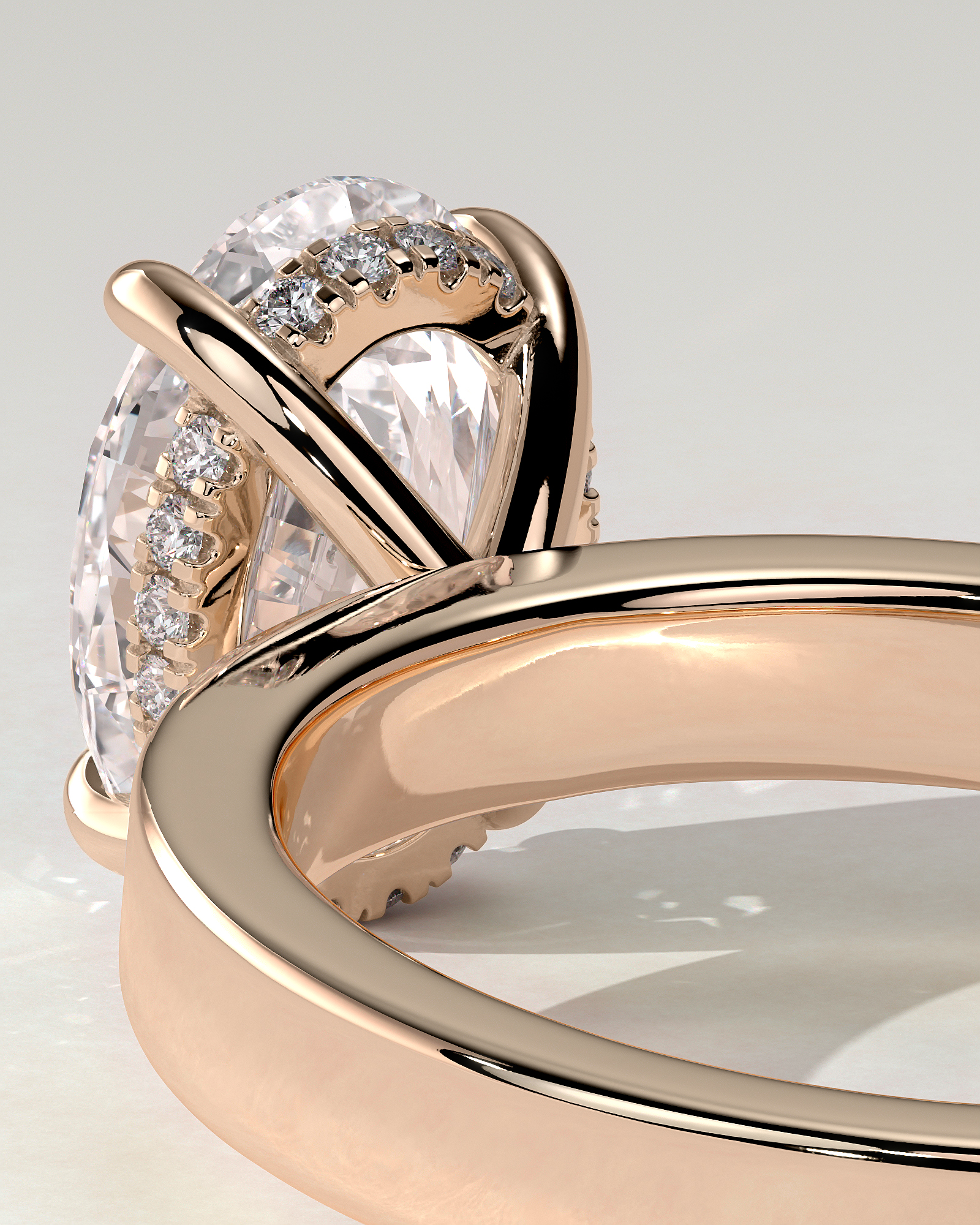 Nikita Solitaire Oval Ring