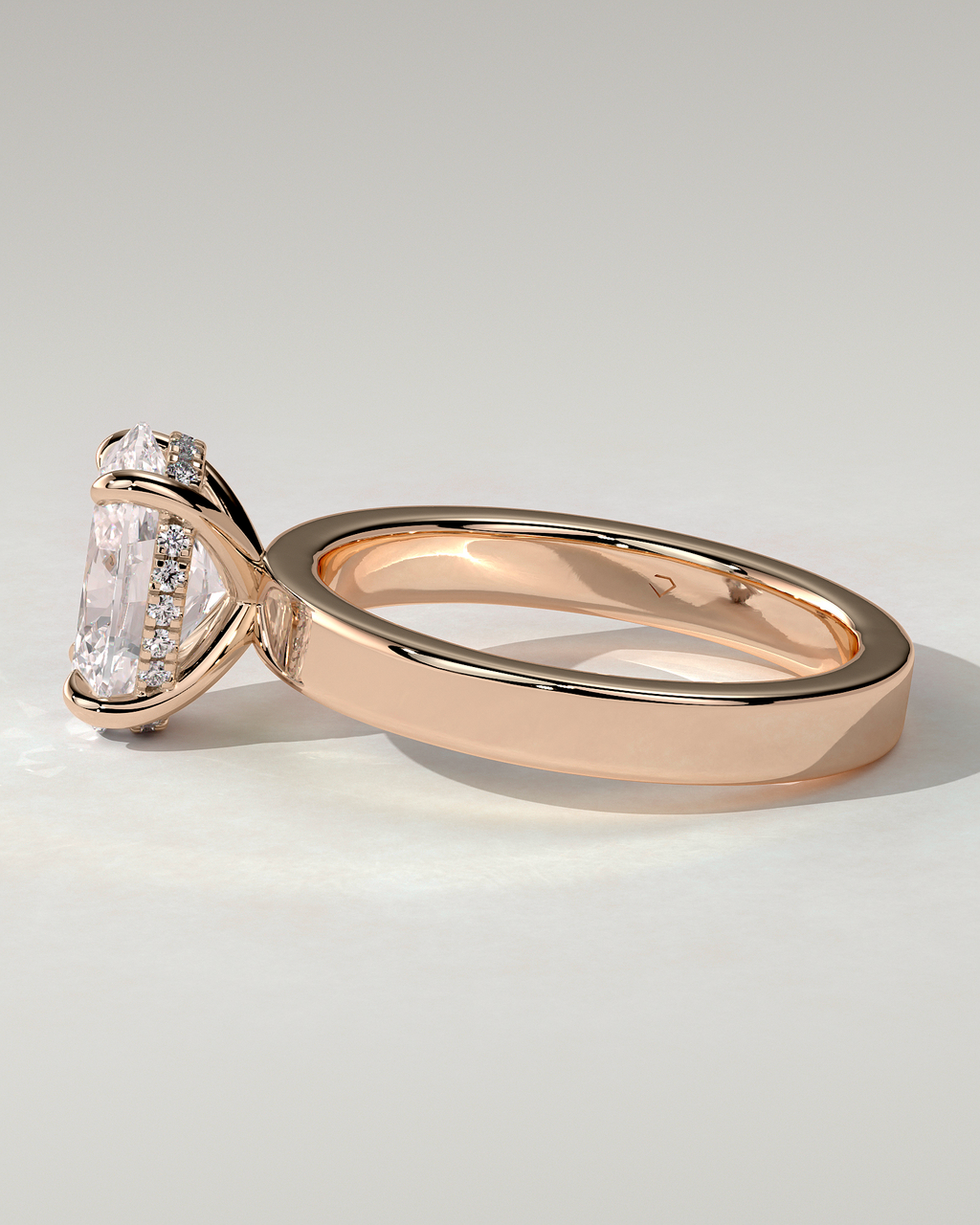Nikita Solitaire Oval Ring