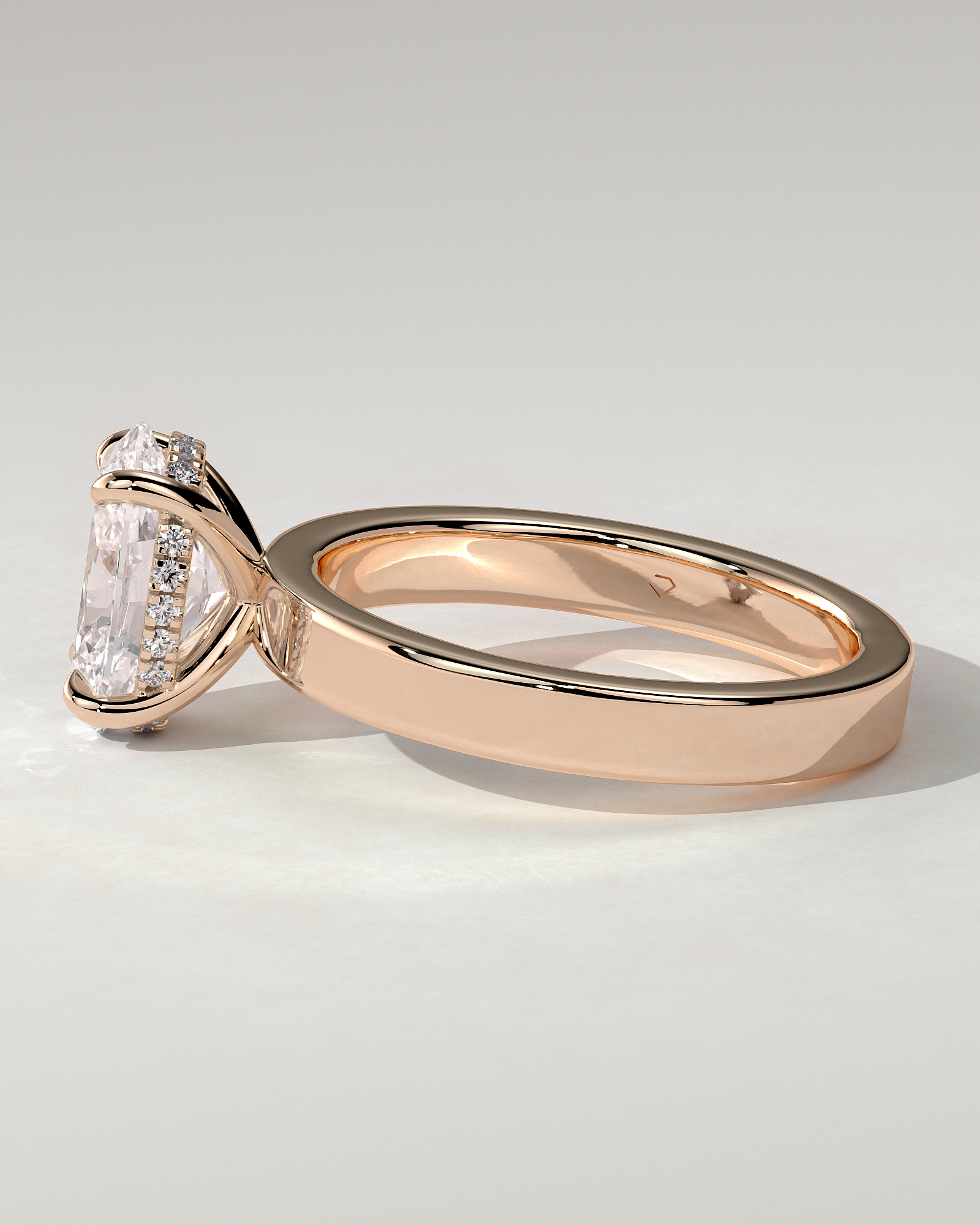 Nikita Solitaire Oval Ring