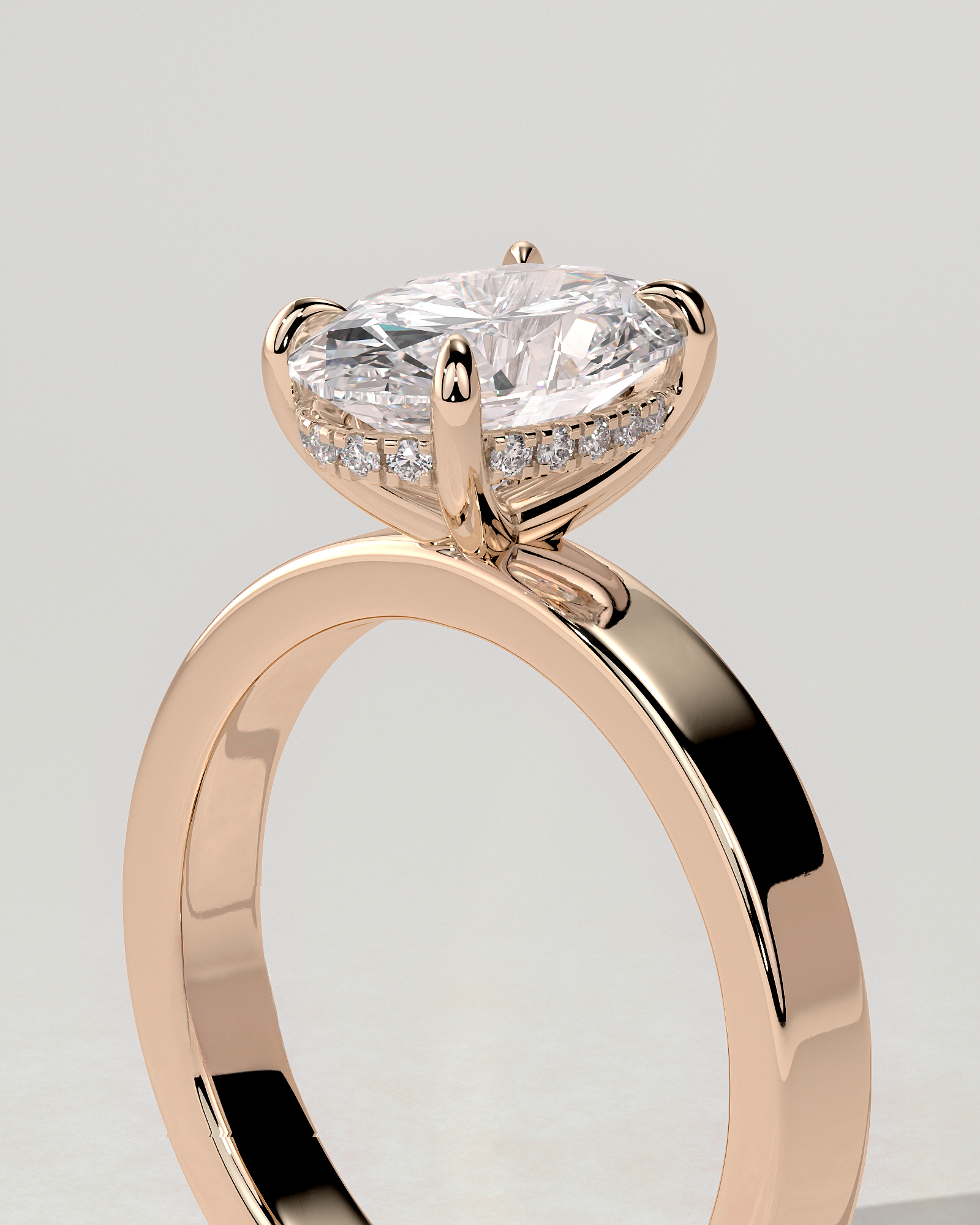 Nikita Solitaire Oval Ring