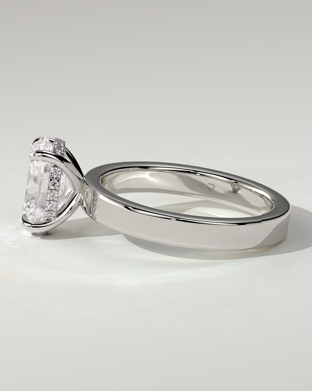 Nikita Solitaire Oval Ring