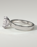 Nikita Solitaire Oval Ring