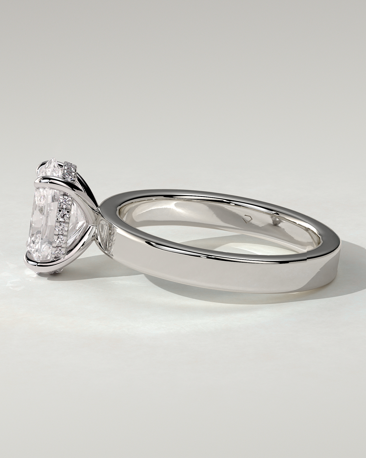 Nikita Solitaire Oval Ring