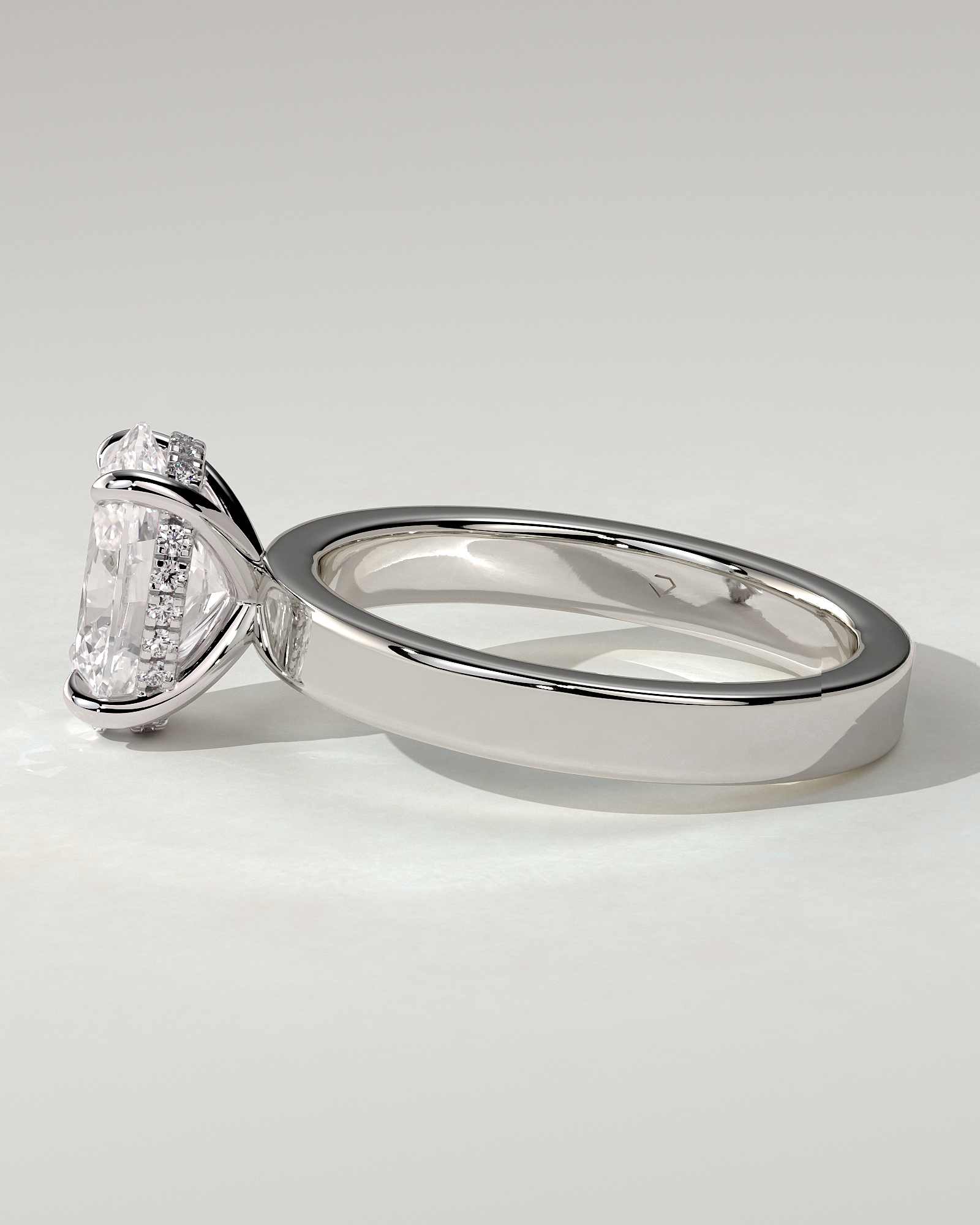 Nikita Solitaire Oval Ring