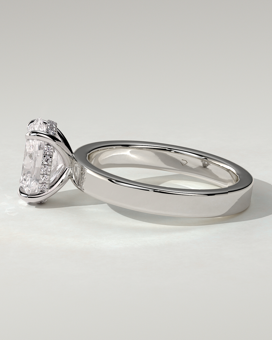 Nikita Solitaire Oval Ring