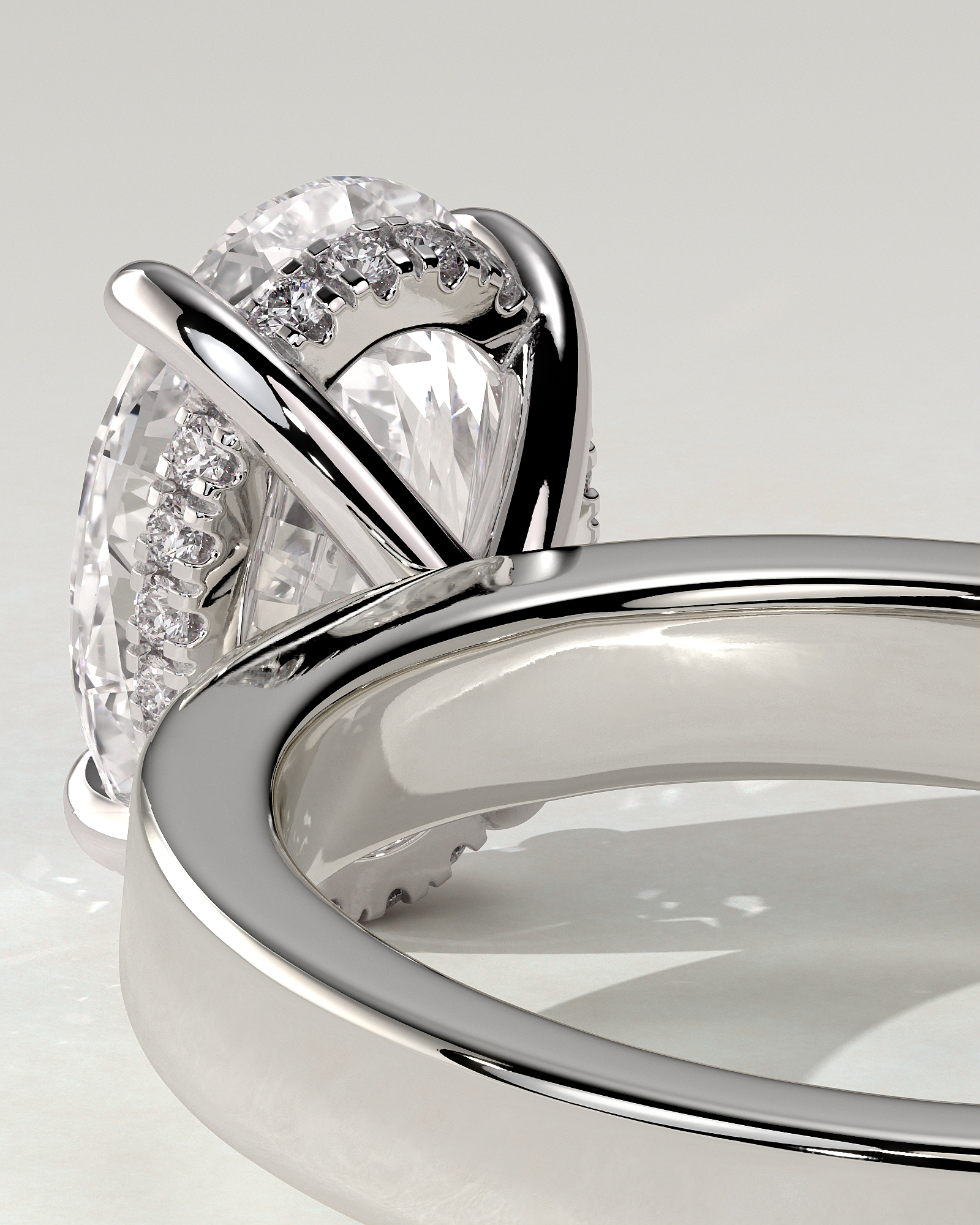 Nikita Solitaire Oval Ring