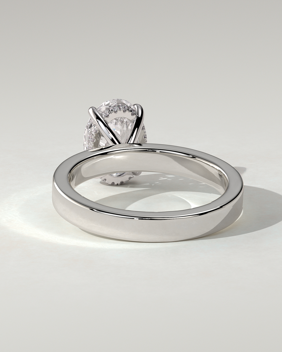 Nikita Solitaire Oval Ring