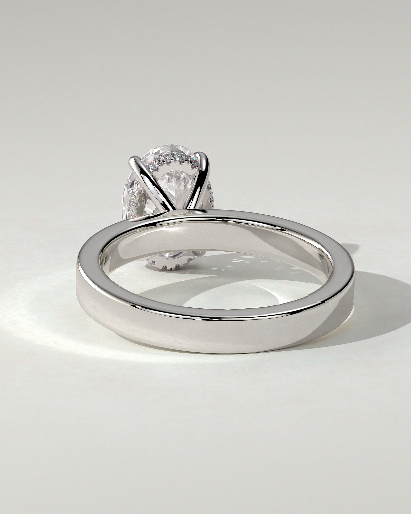 Nikita Solitaire Oval Ring