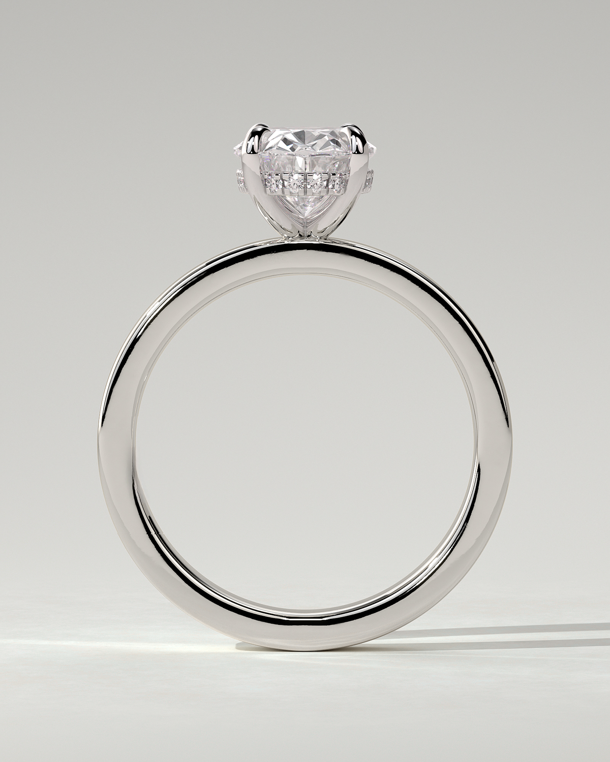 Nikita Solitaire Oval Ring