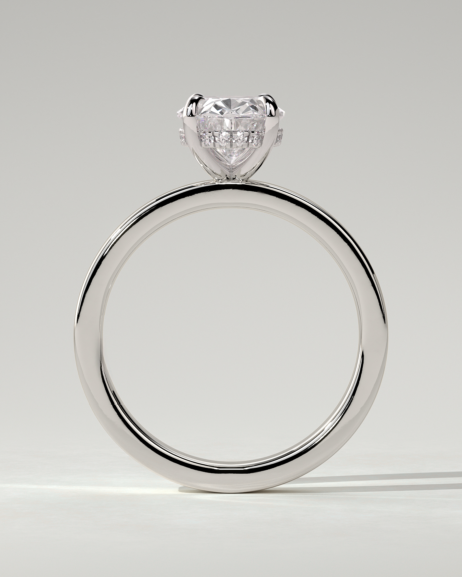 Nikita Solitaire Oval Ring