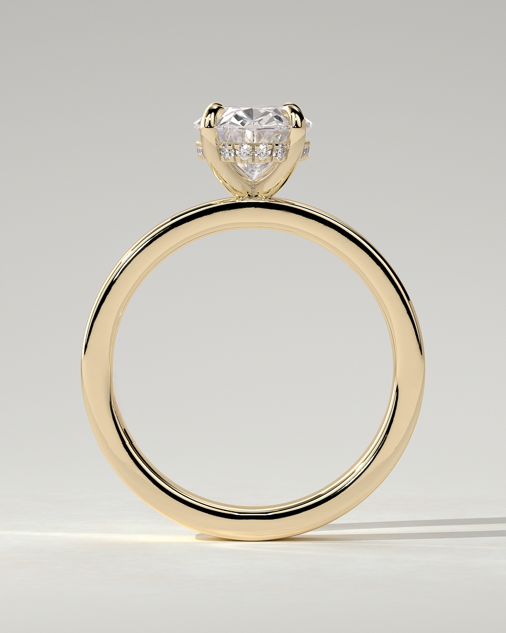Nikita Solitaire Oval Ring