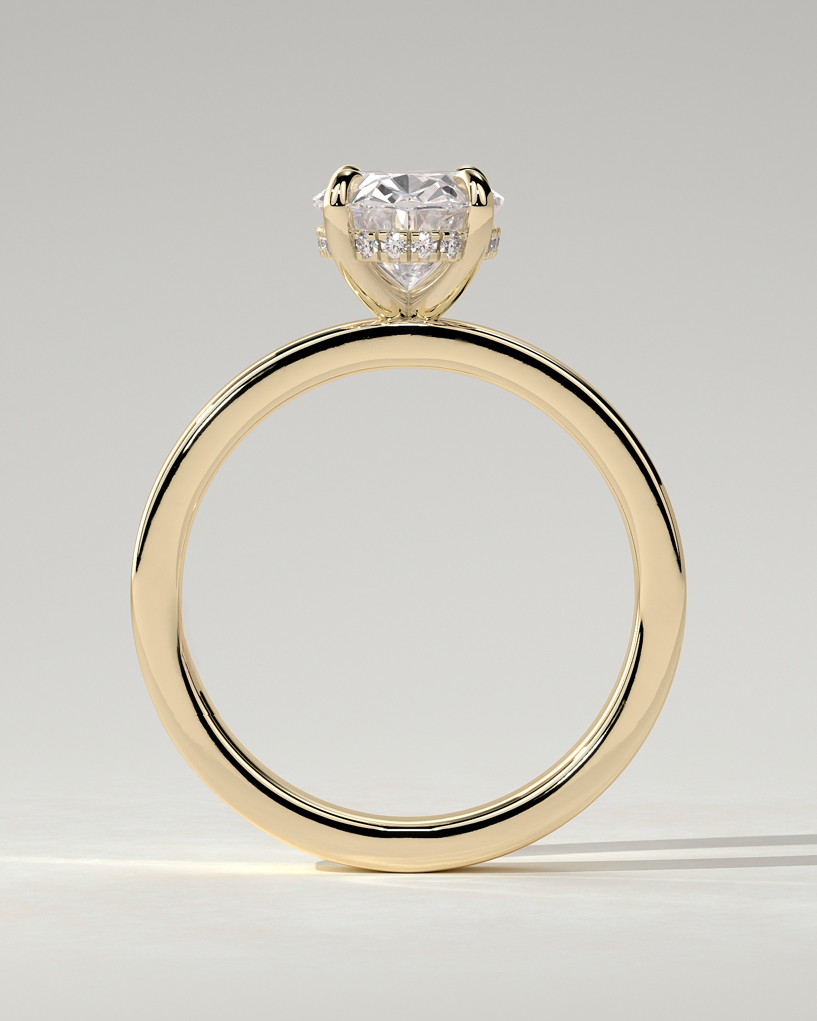 Nikita Solitaire Oval Ring