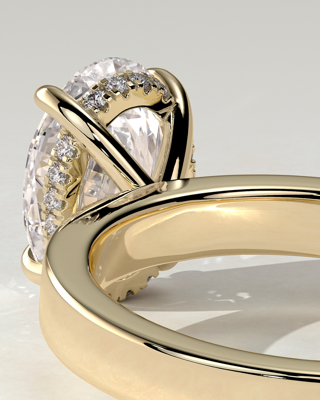 Nikita Solitaire Oval Ring