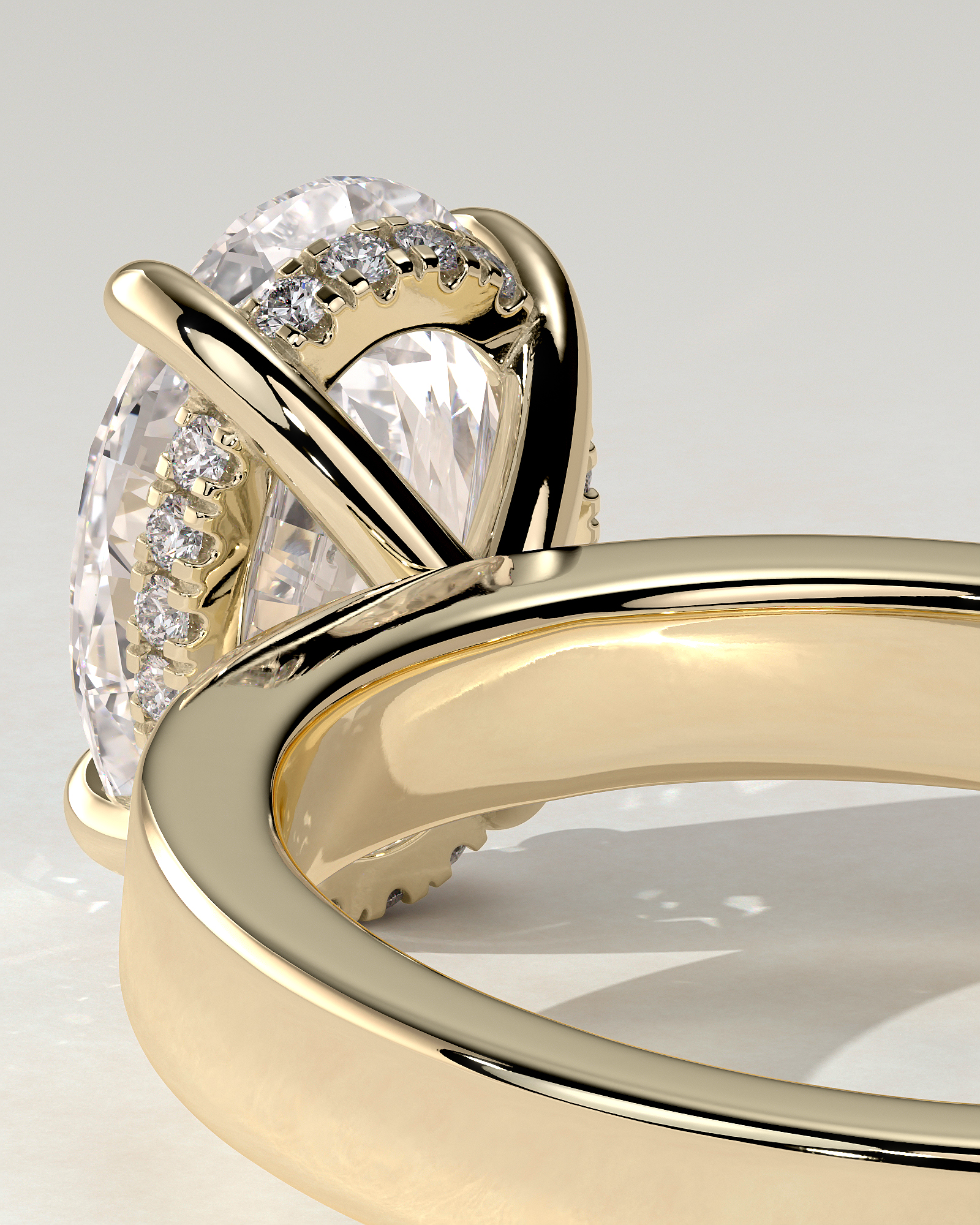 Nikita Solitaire Oval Ring