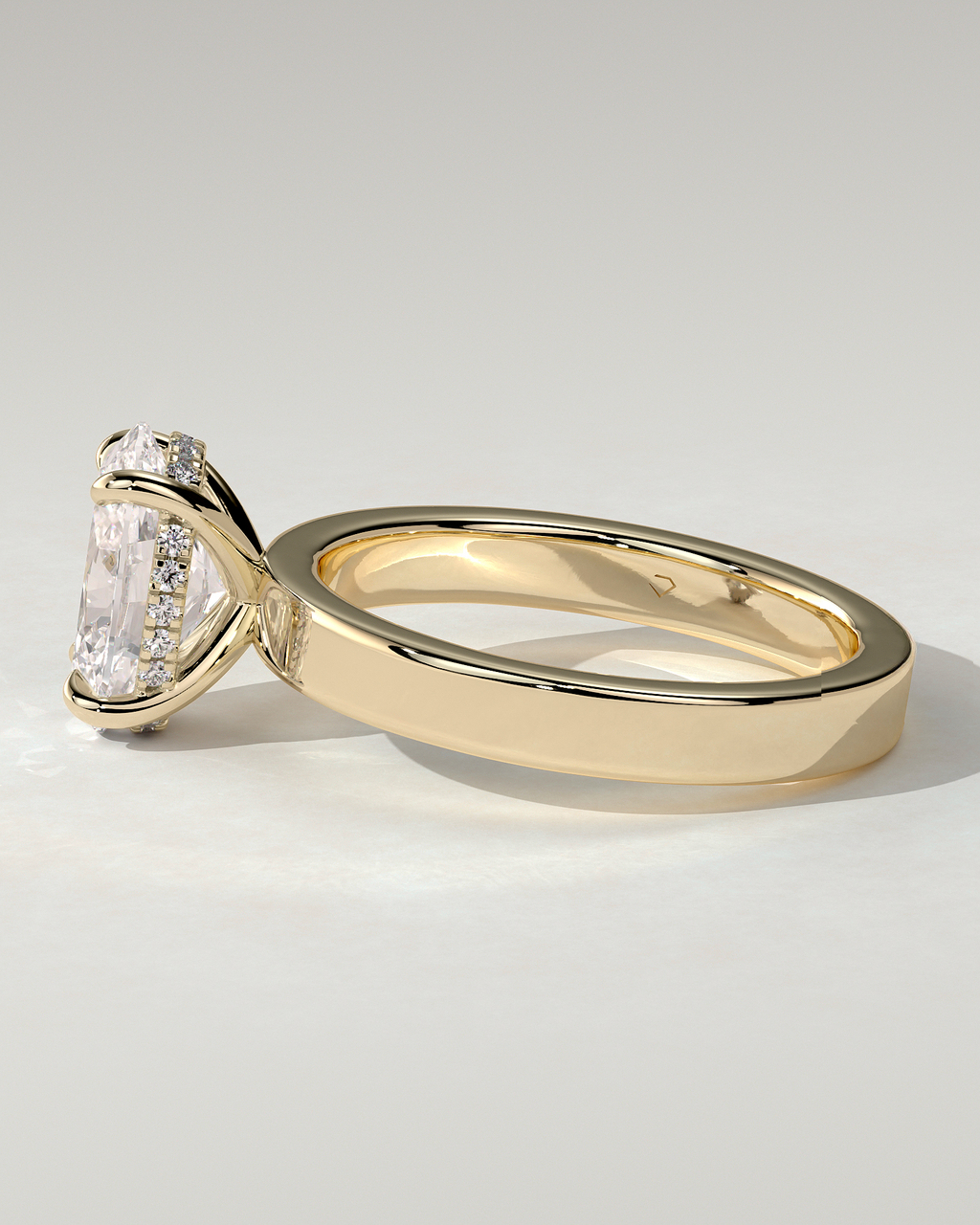 Nikita Solitaire Oval Ring