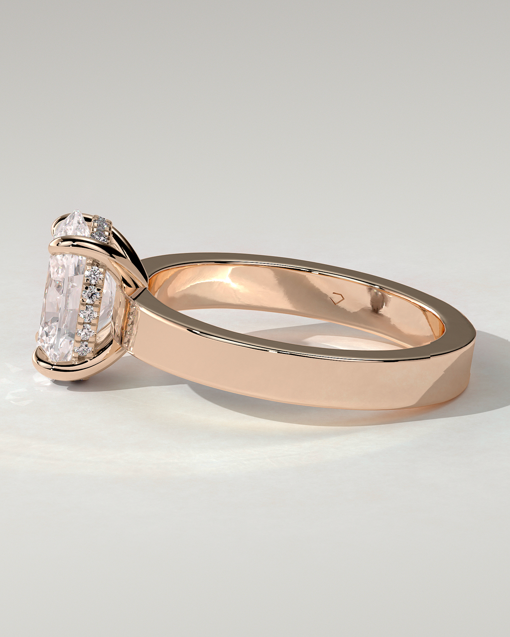 Nikita Solitaire Oval Ring