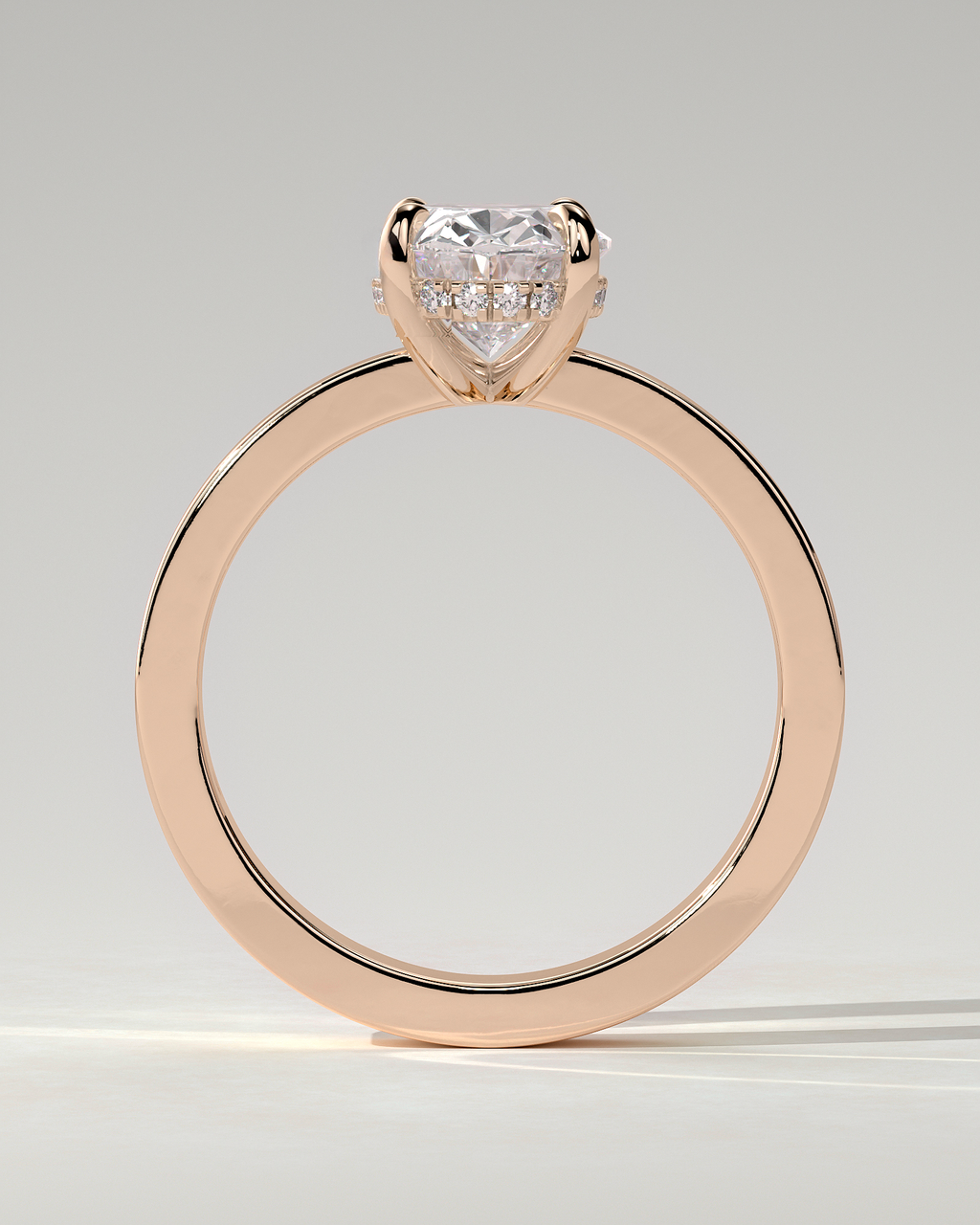 Nikita Solitaire Oval Ring