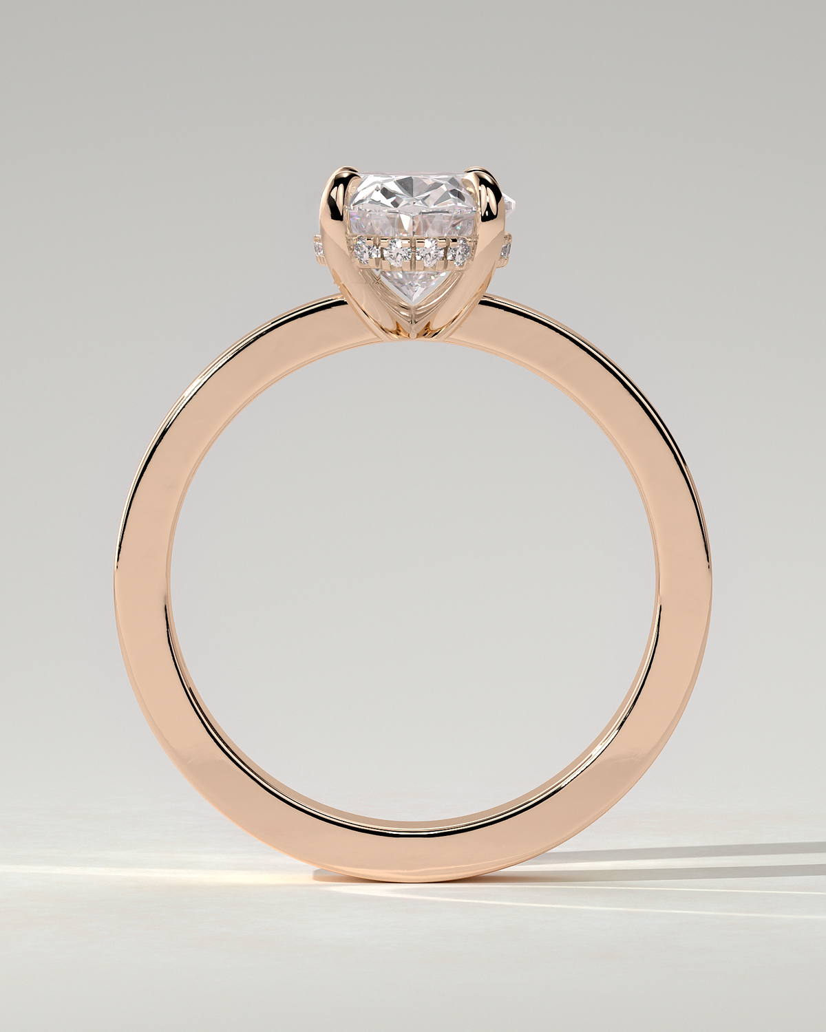 Nikita Solitaire Oval Ring