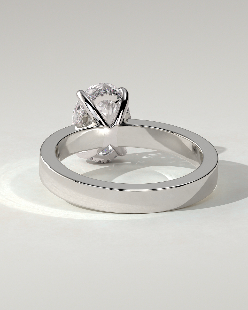 Nikita Solitaire Oval Ring