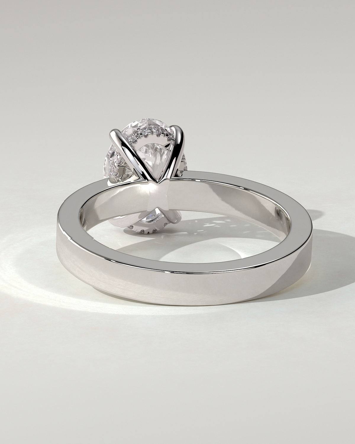 Nikita Solitaire Oval Ring