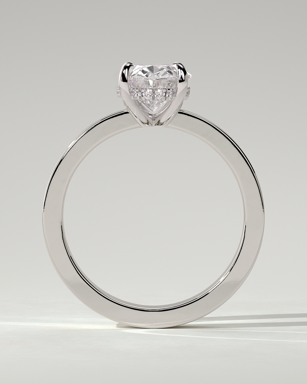 Nikita Solitaire Oval Ring
