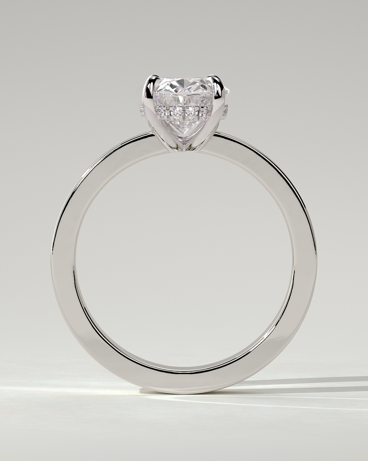 Nikita Solitaire Oval Ring