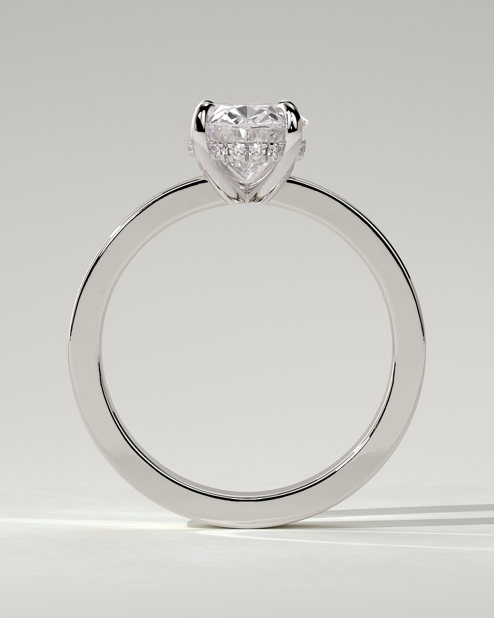 Nikita Solitaire Oval Ring